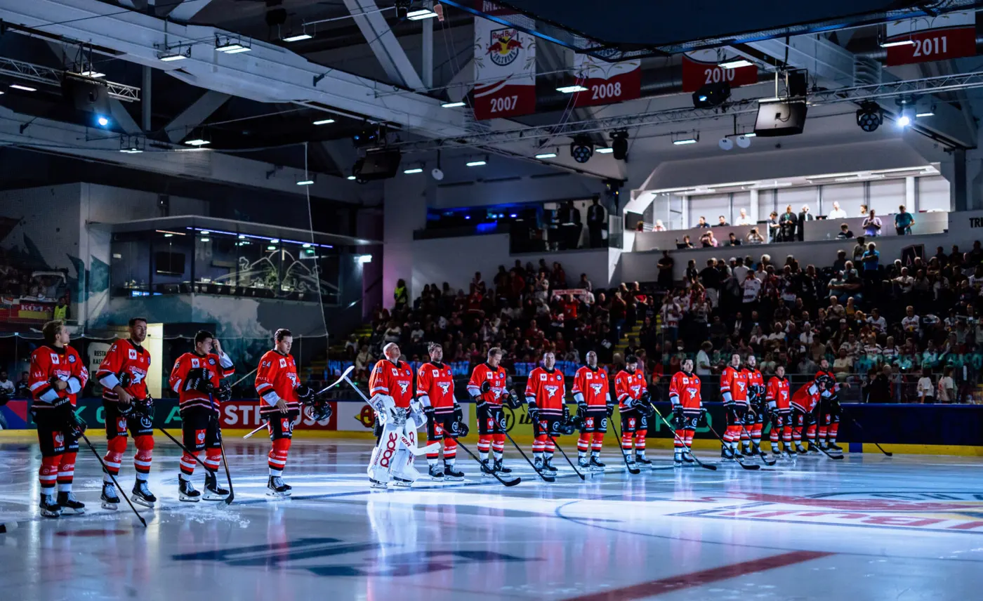 Kölner Haie beim 5:2-CHL-Auftakt gegen Red Bull Salzburg
