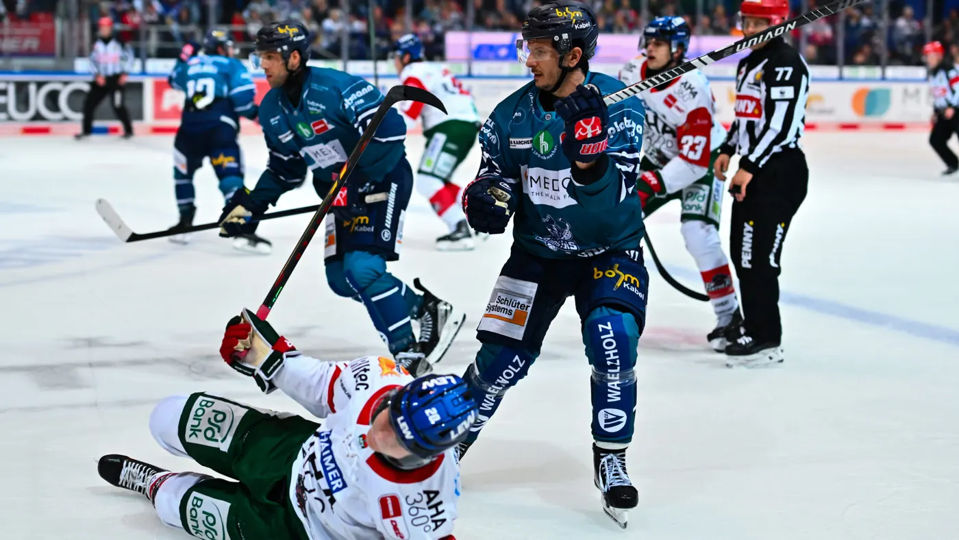 Iserlohn Roosters beim Heimspiel gegen Augsburg — 2:3 n.P. in der Eissporthalle