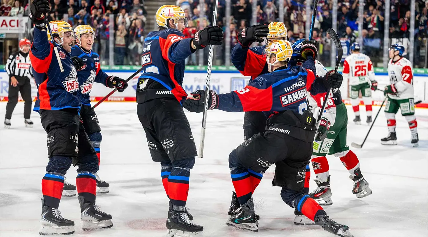 Nürnberg Ice Tigers beim 4:1-DEL-Auftakt gegen die Augsburger Panther