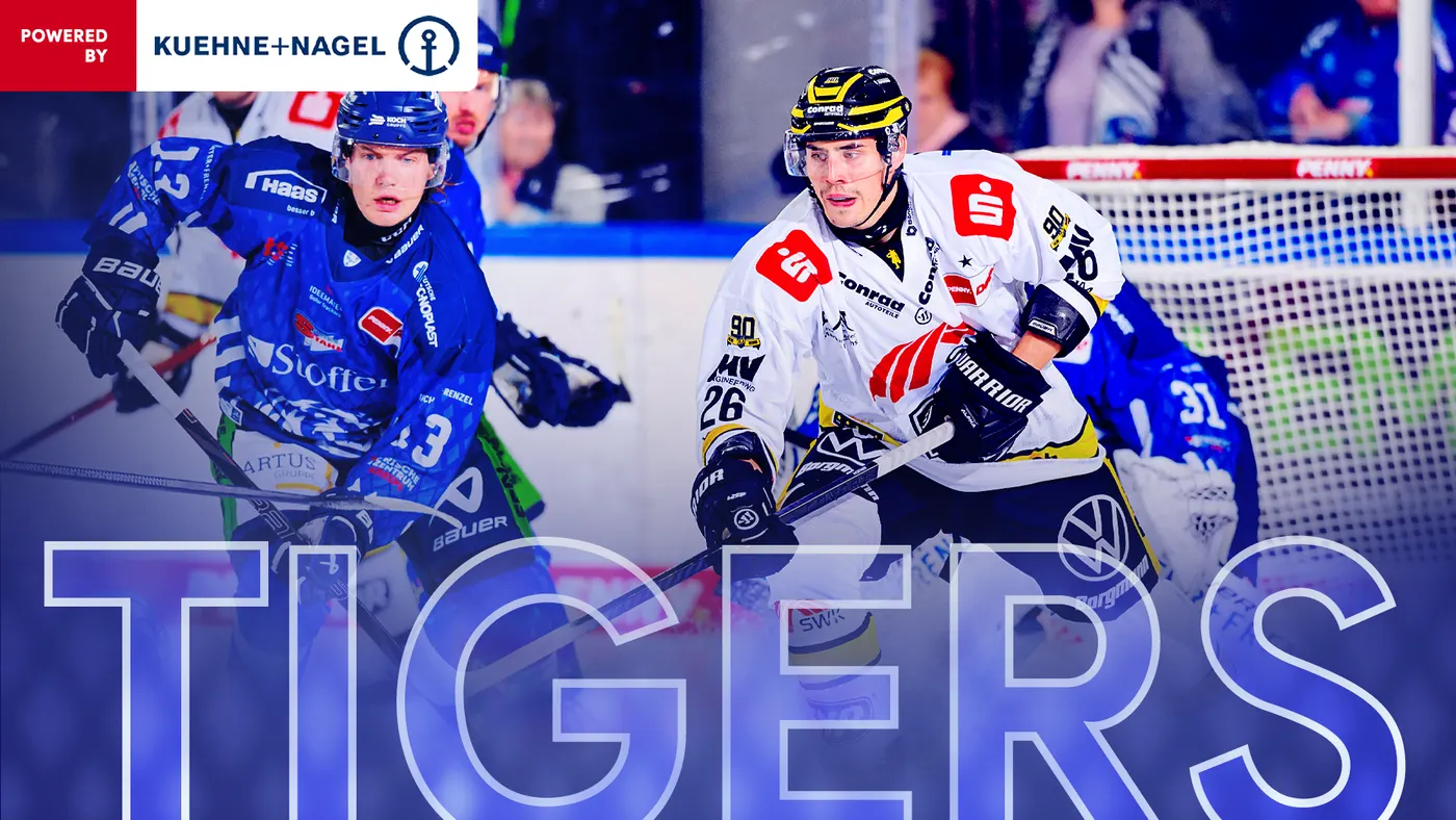 Straubing Tigers gegen Krefeld Pinguine beim 3:6 im Eisstadion am Pulverturm