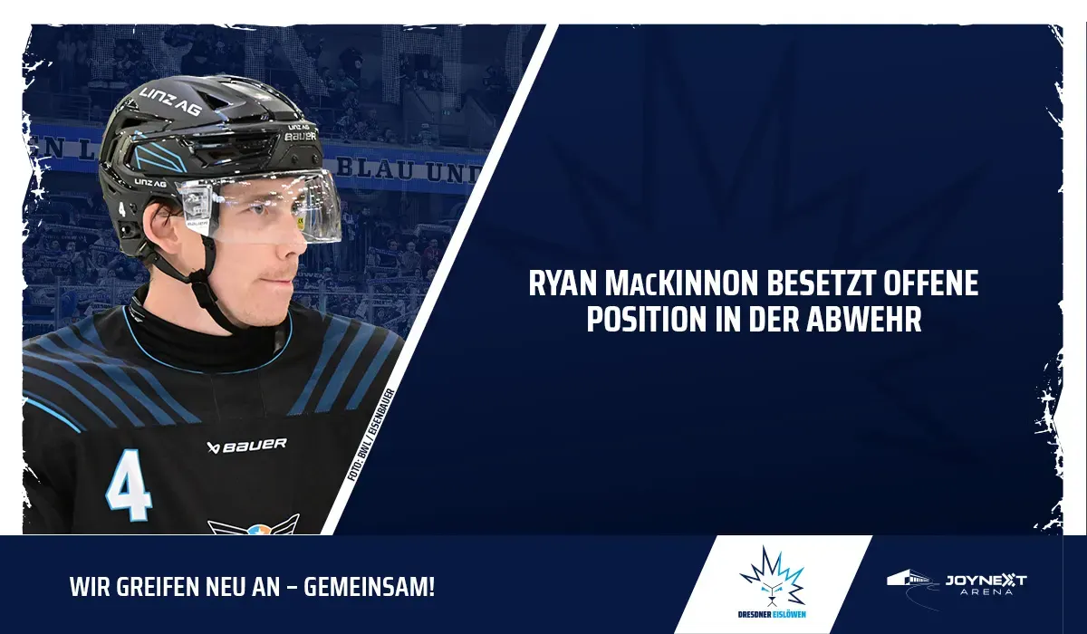 Ryan MacKinnon Dresdner Eislöwen